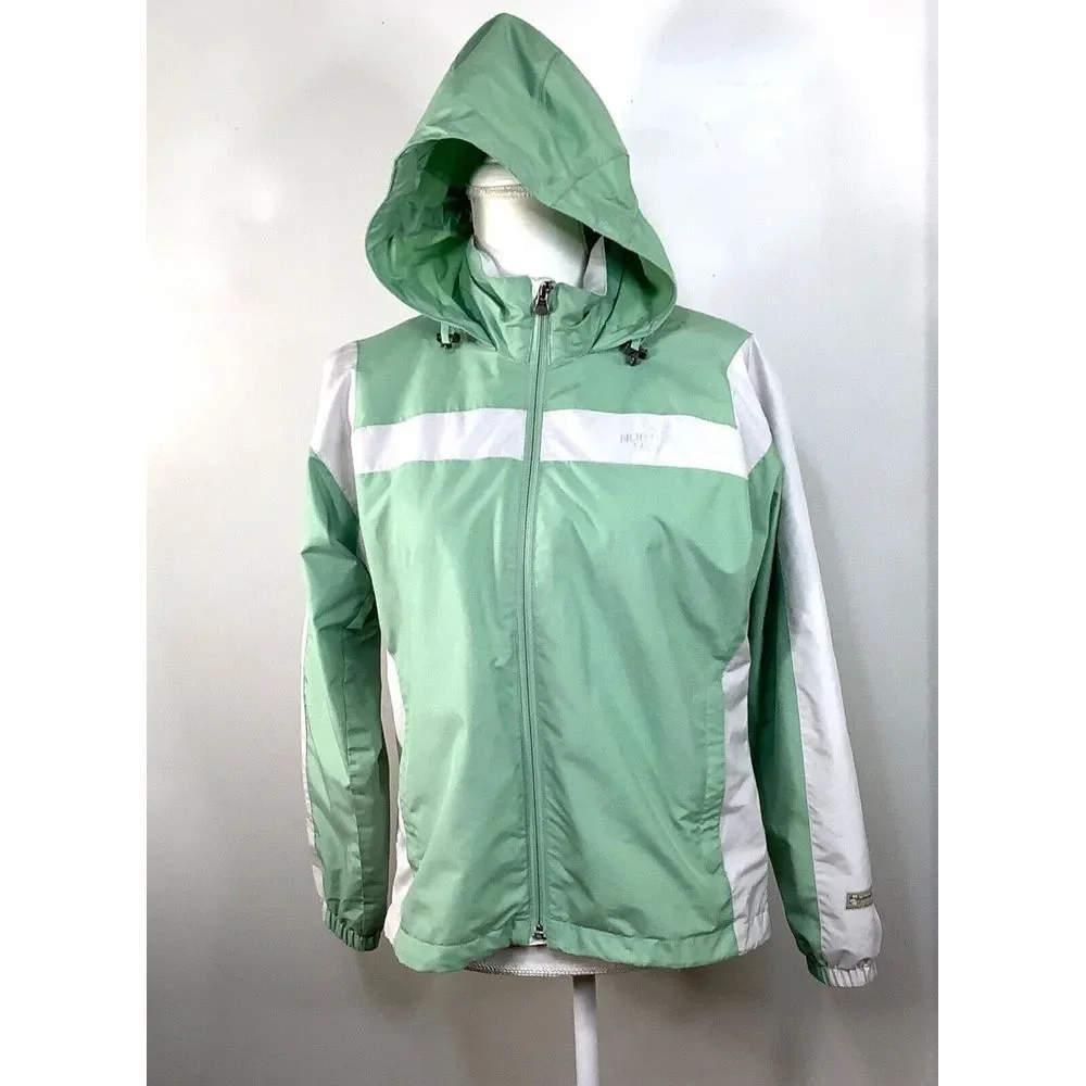 The North Face Jacket Hydrenalite Windproof Breathable fits Small Hood Green